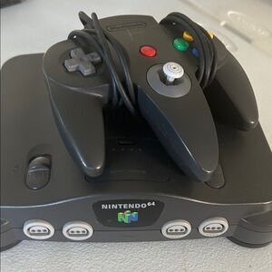 Nintendo 64 Charcoal Console with Controller